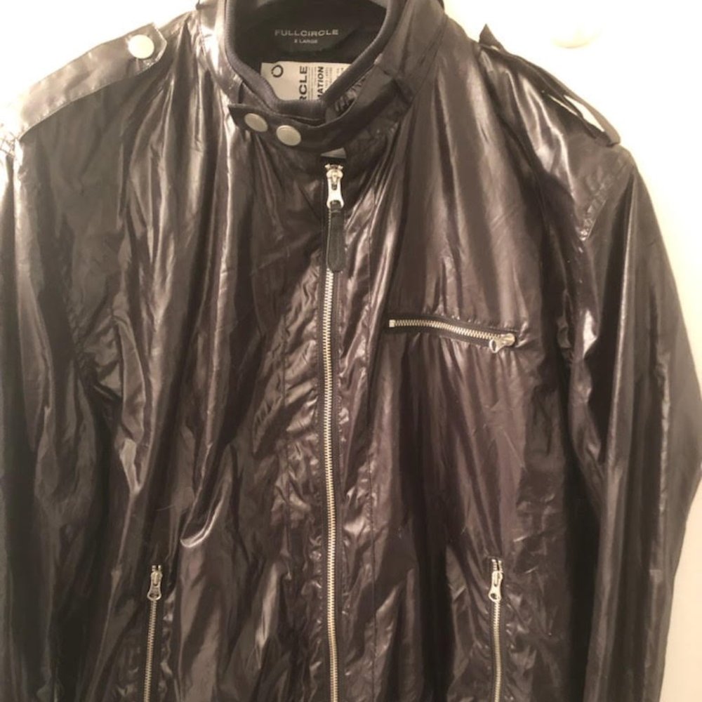 MENS FULL CIRCLE MOTO BIKER TRANSITION LIGHTWEIGHT JACKET